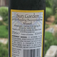 Sun Garden 2006 Riesling Mosel Saar Ruwer Beerenauslese Wine Wired